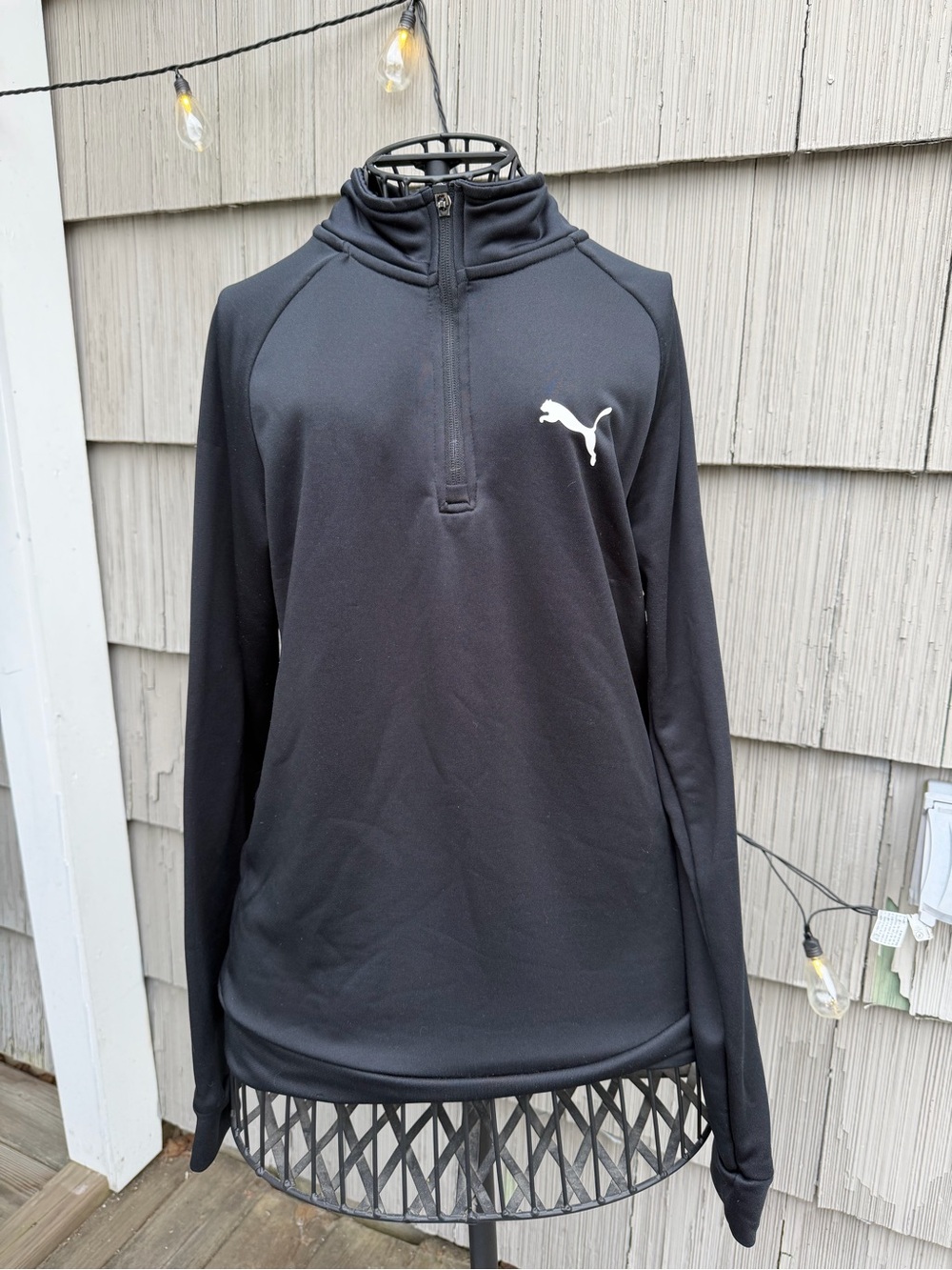 Puma Black women’s Quarter-Zip Pullover Sweater